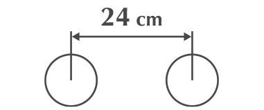Display distance between midpoints